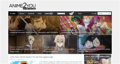 Desktop Screenshot of anime2you.de